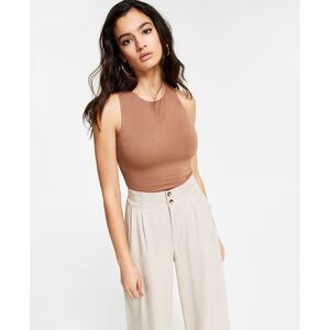 Bar III Crewneck Crepe Bodysuit